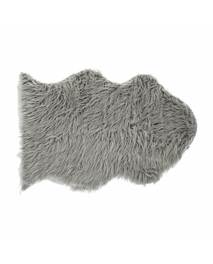 Carpet DKD Home Decor Grey With hair 60 x 90 x 2 cm