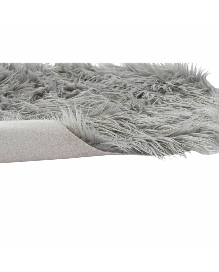 Carpet DKD Home Decor Grey With hair 60 x 90 x 2 cm