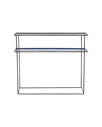 Set of furniture DKD Home Decor Blue Black 70 x 27 x 45 cm 40 x 27 x 45 cm 80 x 27 x 65 cm 80 x 27,5 x 65 cm