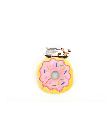 Soft toy for dogs Gloria Frosty 3 x 5 x 14 cm Donut Pink