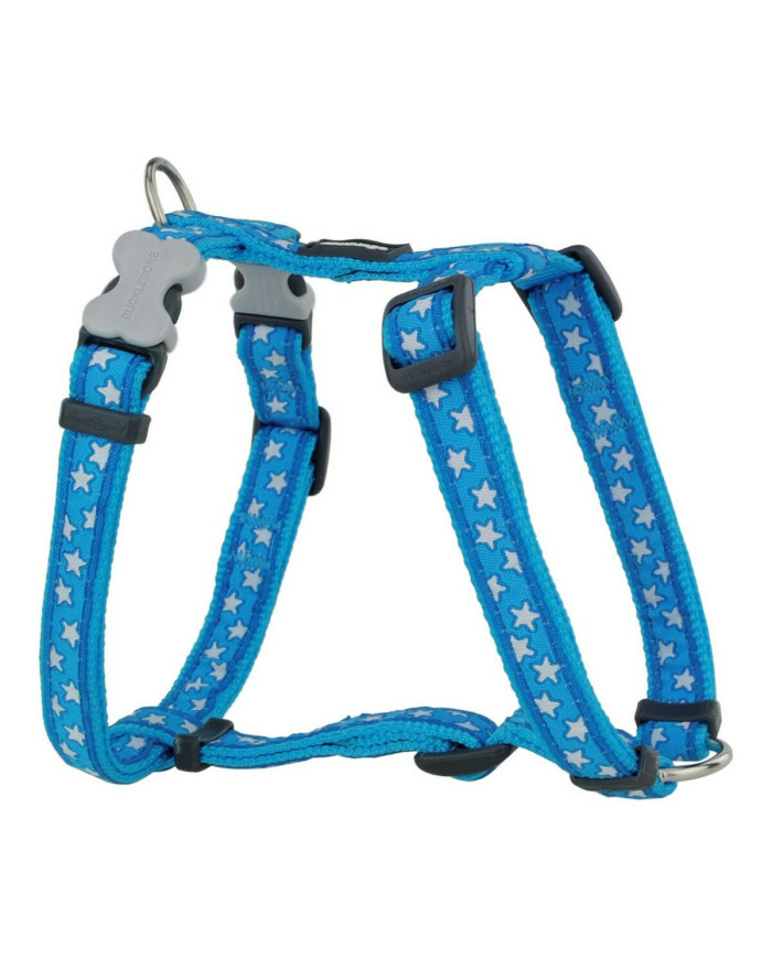 Dog Harness Red Dingo Style Blue Star 25-39 cm