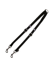 Coupling for 2-dog lead Gloria Black (1.6 x 35-56 cm) (1.6 x 35-56 cm)