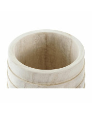 Planter DKD Home Decor Brown Natural Squared Boho 17 x 17 x 16 cm