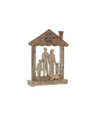 Decorative Figure DKD Home Decor Brown Mango wood Modern Family (30 x 8 x 39 cm)