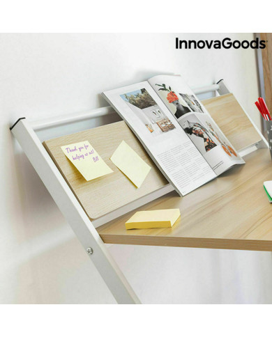 Folding Desk with Shelf InnovaGoods Tablezy Wood (Refurbished B)
