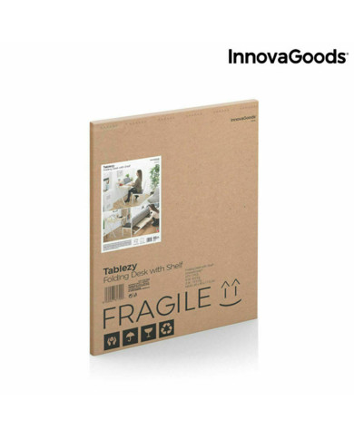 Folding Desk with Shelf InnovaGoods Tablezy Wood (Refurbished B)