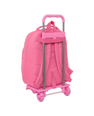 School Rucksack with Wheels BlackFit8 Glow up Pink (32 x 42 x 15 cm)