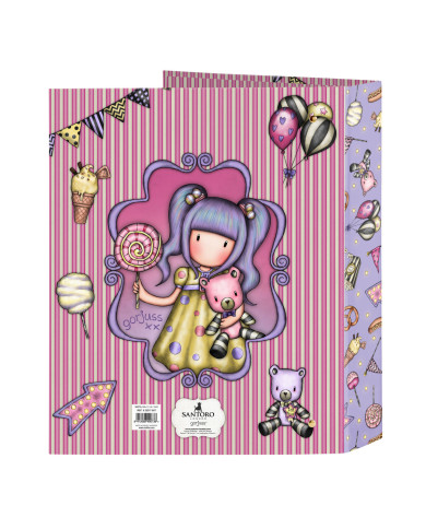 Ring binder Gorjuss First prize Lilac A4 27 x 33 x 6 cm