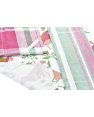Set of Cloths DKD Home Decor Brown Red Green Beige 60 x 0,5 x 40 cm Flowers Birds