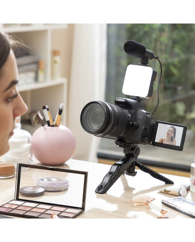 Vlogging Kit with Light, Microphone and Remote Control Plodni InnovaGoods 6 Pieces