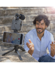 Vlogging Kit with Light, Microphone and Remote Control Plodni InnovaGoods 6 Pieces