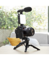 Vlogging Kit with Light, Microphone and Remote Control Plodni InnovaGoods 6 Pieces