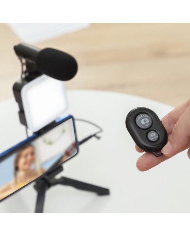 Vlogging Kit with Light, Microphone and Remote Control Plodni InnovaGoods 6 Pieces