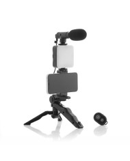 Vlogging Kit with Light, Microphone and Remote Control Plodni InnovaGoods 6 Pieces
