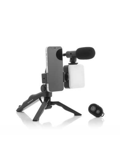 Vlogging Kit with Light, Microphone and Remote Control Plodni InnovaGoods 6 Pieces