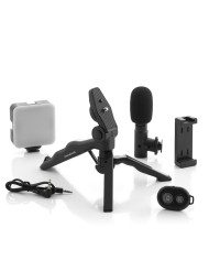 Vlogging Kit with Light, Microphone and Remote Control Plodni InnovaGoods 6 Pieces