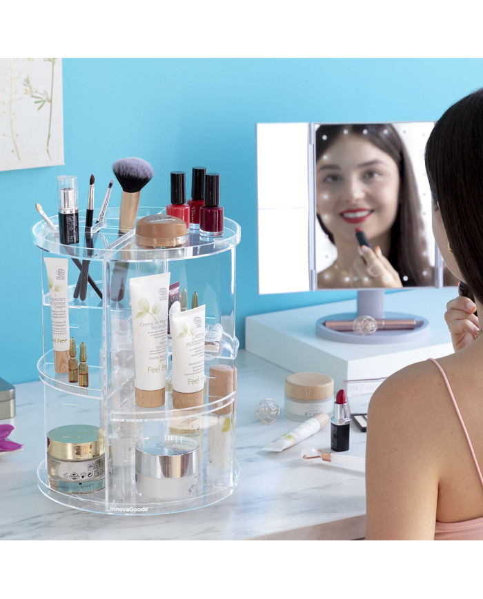 Rotating Make-up Organiser Rolkup InnovaGoods