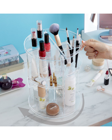 Rotating Make-up Organiser Rolkup InnovaGoods