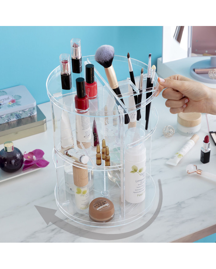 Rotating Make-up Organiser Rolkup InnovaGoods