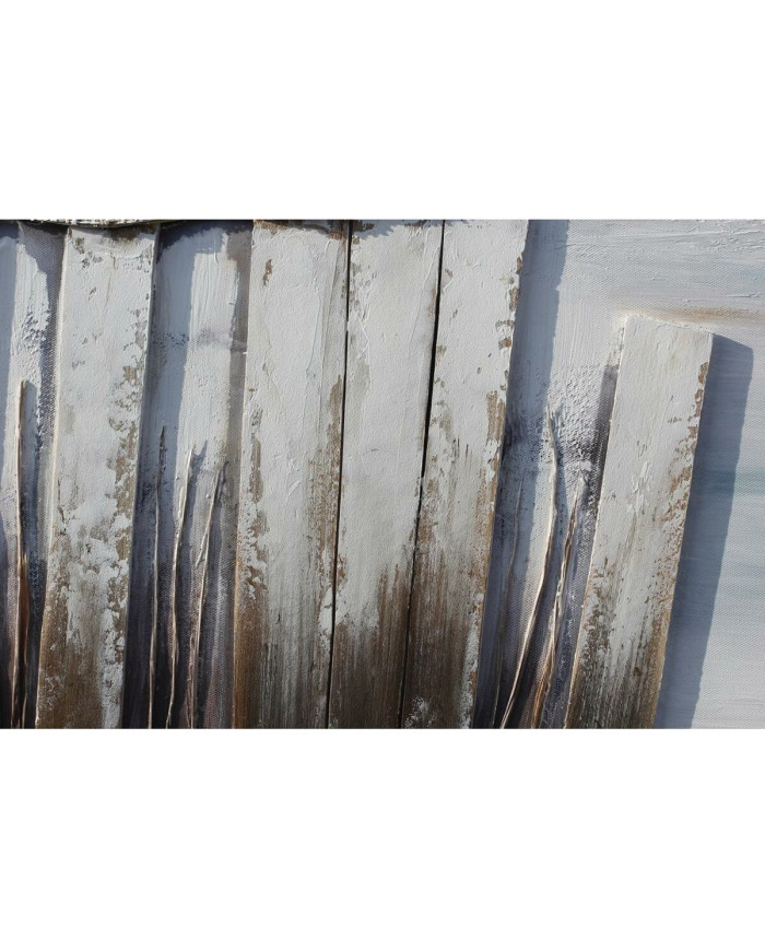 Canvas DKD Home Decor Canvas MDF Wood 90 x 2,5 x 60 cm