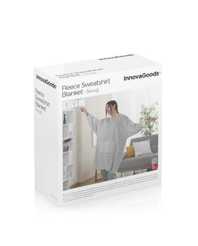 Oversized Sweatshirt Blanket with Fleece Lining Swug InnovaGoods