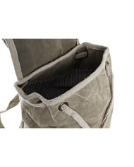Casual Backpack DKD Home Decor Star Vintage Grey Cotton Leather (30 x 17 x 44 cm)
