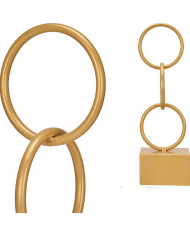 Decorative Figure Gift Decor Golden Rings 12,5 x 40,5 x 12,5 cm