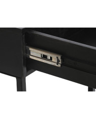 Nightstand DKD Home Decor Golden 35 x 40 x 55 cm Black Metal Wood