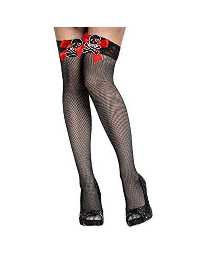 Costume Stockings Pirate One size Black Pirate