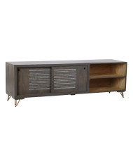 TV furniture DKD Home Decor Metal Brown Mango wood 160 x 40 x 50 cm
