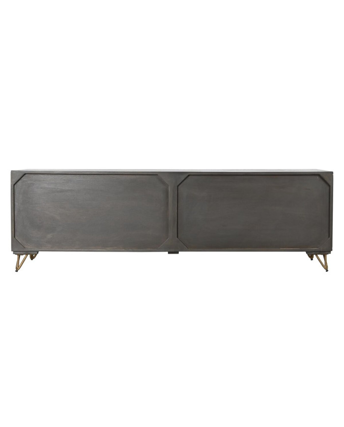 TV furniture DKD Home Decor Metal Brown Mango wood 160 x 40 x 50 cm