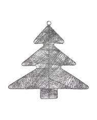Christmas bauble Krist+ Silver Metal Plastic Christmas Tree 36,7 x 0,2 x 37,5 cm