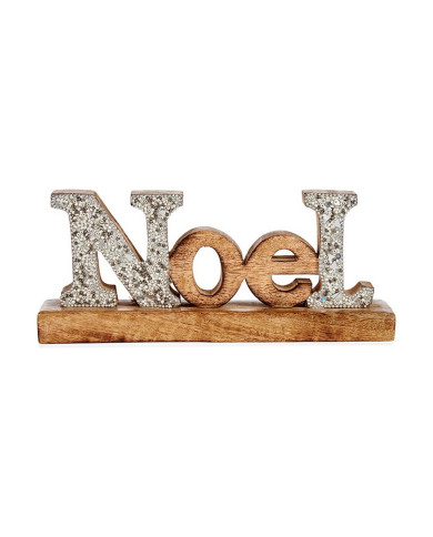 Decorative Figure Krist+ Noel Silver Glitter 6,5 x 10 x 25 cm