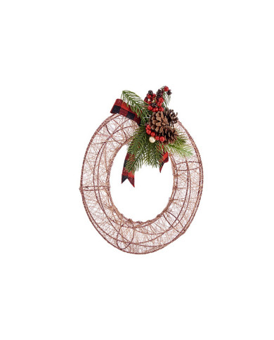 Advent wreathe Krist+ Champagne Metal 29 x 12 x 30 cm