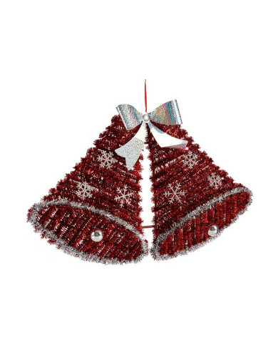 Christmas bauble Krist+ White Red polypropylene PET Plastic Hoods 30,8 x 5,4 x 50,5 cm 52 x 31,5 x 7,5 cm LED Light