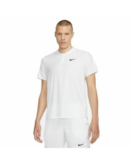 Men’s Short Sleeve Polo Shirt Nike Court Dri-Fit Advantage White