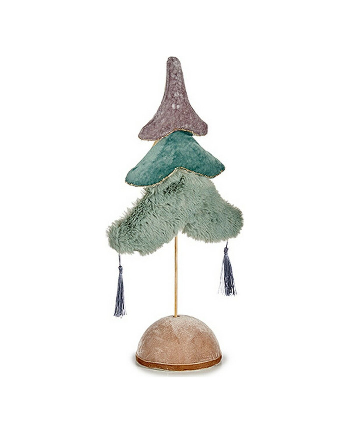 Christmas Tree Krist+ Blue Multicolour Turquoise Silver Polyester Wood 12 x 43 x 22 cm 22 x 43 x 12 cm