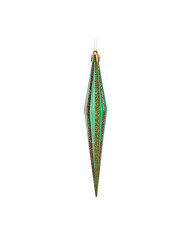 Christmas bauble Krist+ Red Green Golden 3 x 8,5 x 19 cm Streched