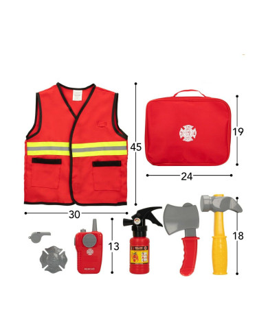 Fireman set Colorbaby Power Action! 8 Pieces