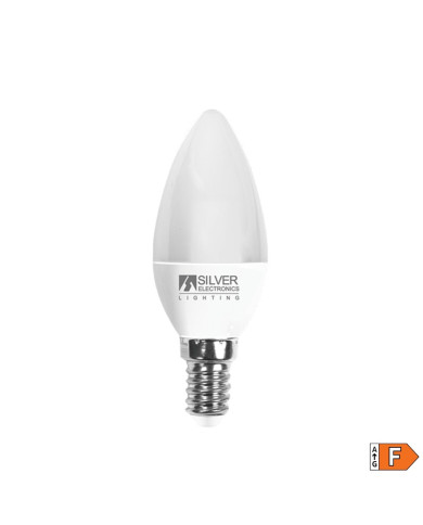 Candle LED Light Bulb Silver Electronics White light 6 W 5000 K