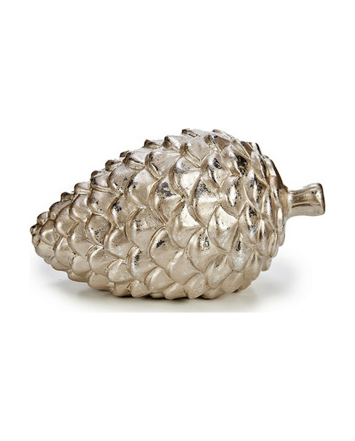 Decorative Figure Krist+ Golden Silver Pineapple 9 x 10 x 16 cm