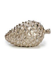 Decorative Figure Krist+ Golden Silver Pineapple 9 x 10 x 16 cm