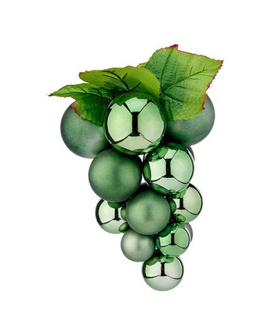 Christmas Bauble Krist+ Green Plastic Grapes