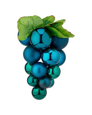 Christmas Bauble Krist+ 01862 Blue Plastic Grapes