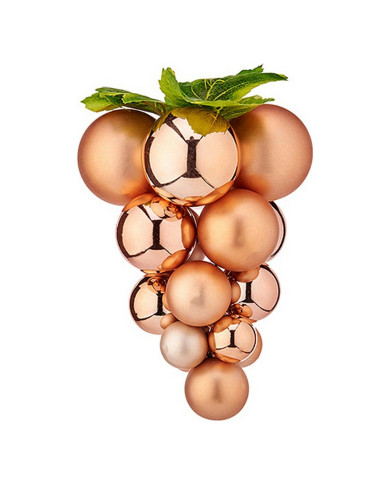 Christmas Bauble Krist+ Copper Plastic Grapes Small