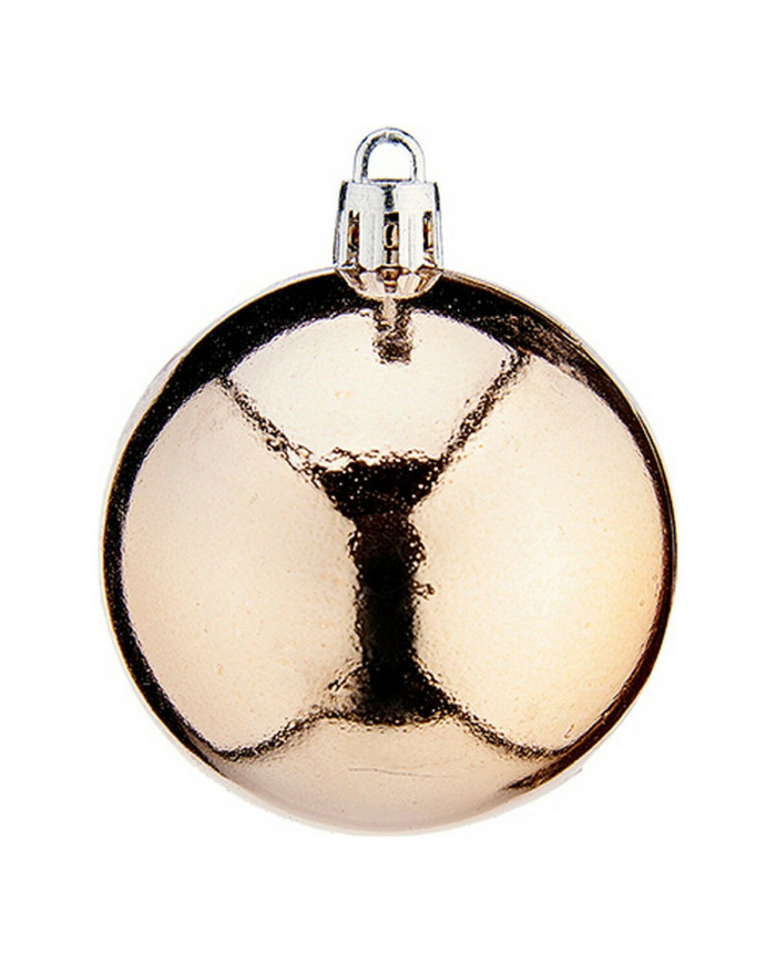 Christmas Baubles Krist+ 00477-6 Champagne PVC Ø 6 cm 24 Units