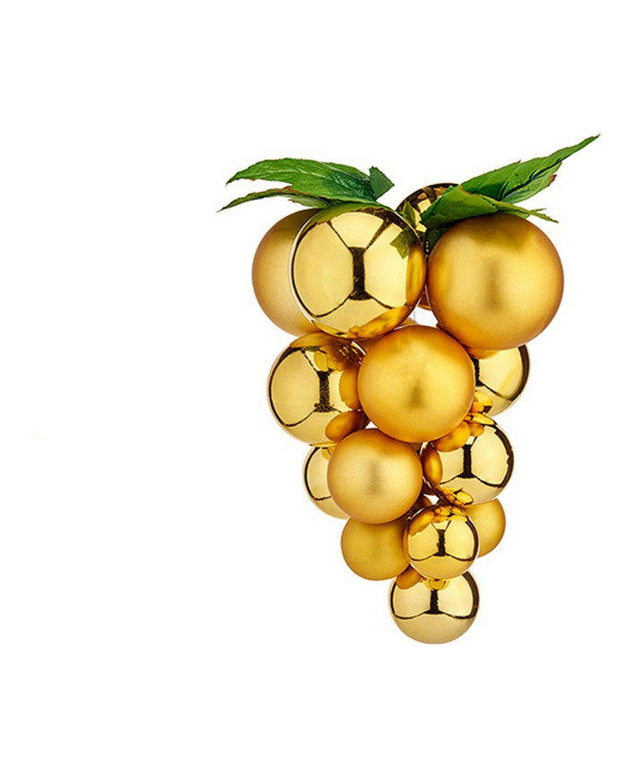 Christmas Bauble Krist+ Golden Plastic Grapes Small
