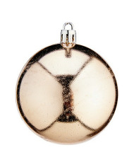 Christmas Baubles Krist+ 00476-6 Champagne Plastic Ø 7 cm 12 Units