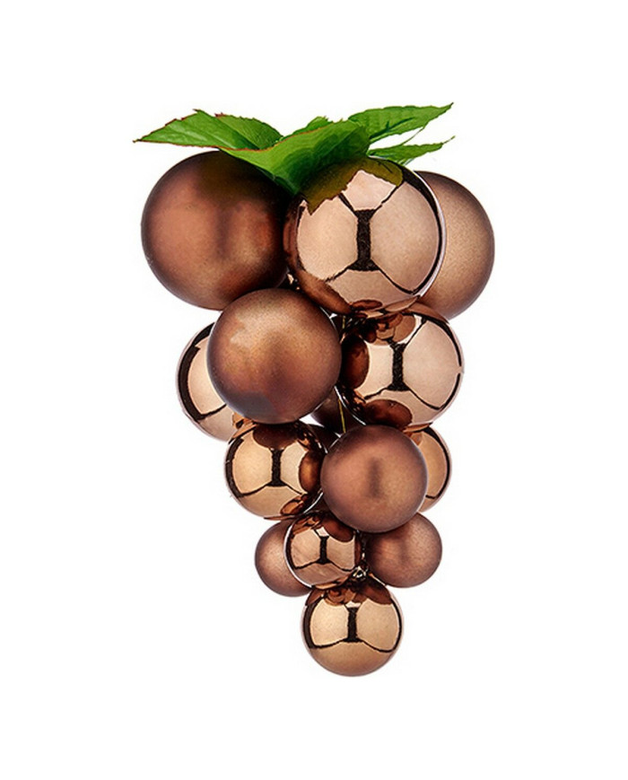 Christmas Bauble Krist+ Brown Plastic Grapes Small