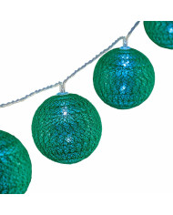 Wreath of LED Balls Krist+ Green 2 m Ø 5 cm